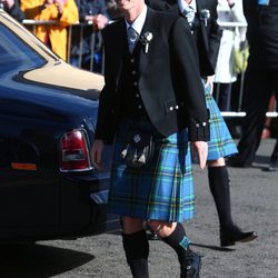 Andy Murray, a su llegada a la Catedral de Dunblane para contraer matrimonio con Kim Sears