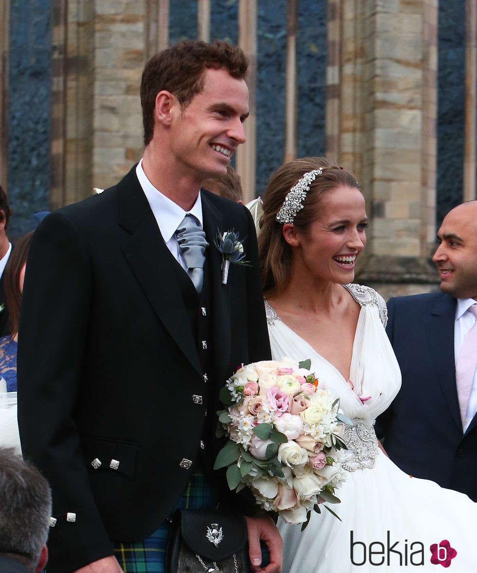 Andy Murray y Kim Sears, felices el día de su boda