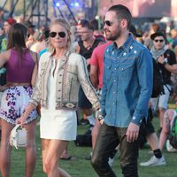Kate Bosworth y Michael Polish en el Festival de Coachella 2015