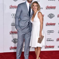 Chris Hemsworth y Elsa Pataky en el estreno de 'Los vengadores: la era de Ultron' en Los Angeles