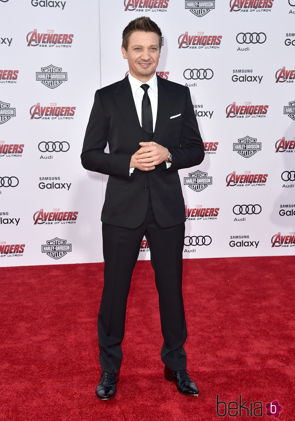 Jeremy Renner en el estreno de 'Los vengadores: la era de Ultron' en Los Angeles