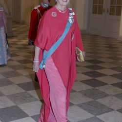Benedicta de Dinamarca en el 75 cumpleaños de Margarita de Dinamarca