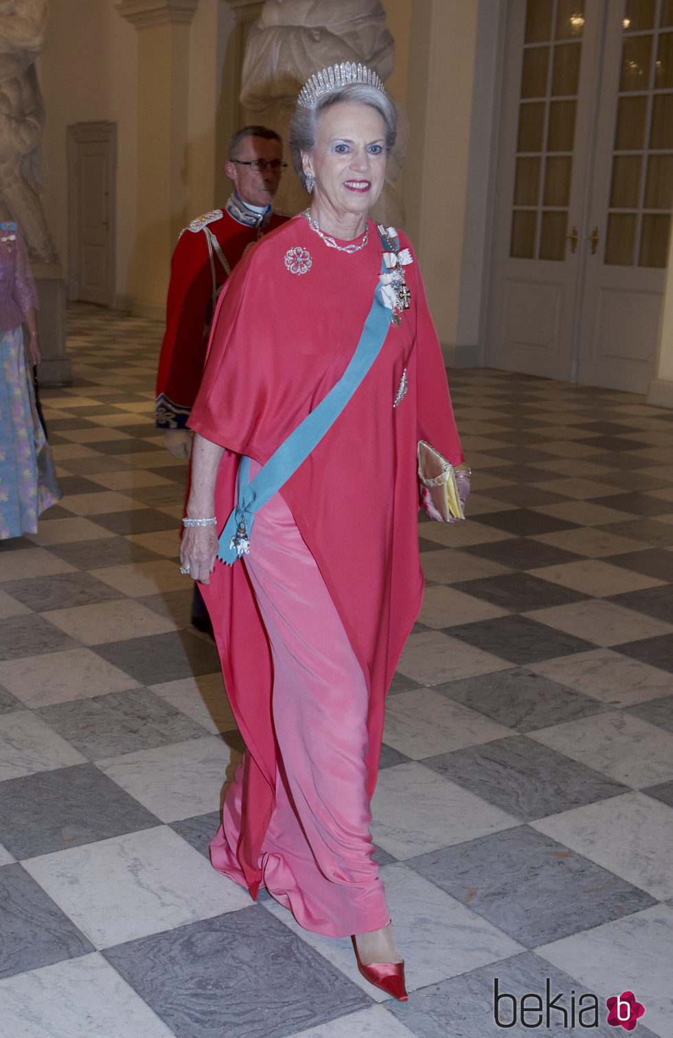 Benedicta de Dinamarca en el 75 cumpleaños de Margarita de Dinamarca