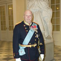 Harald de Noruega en el 75 cumpleaños de Margarita de Dinamarca