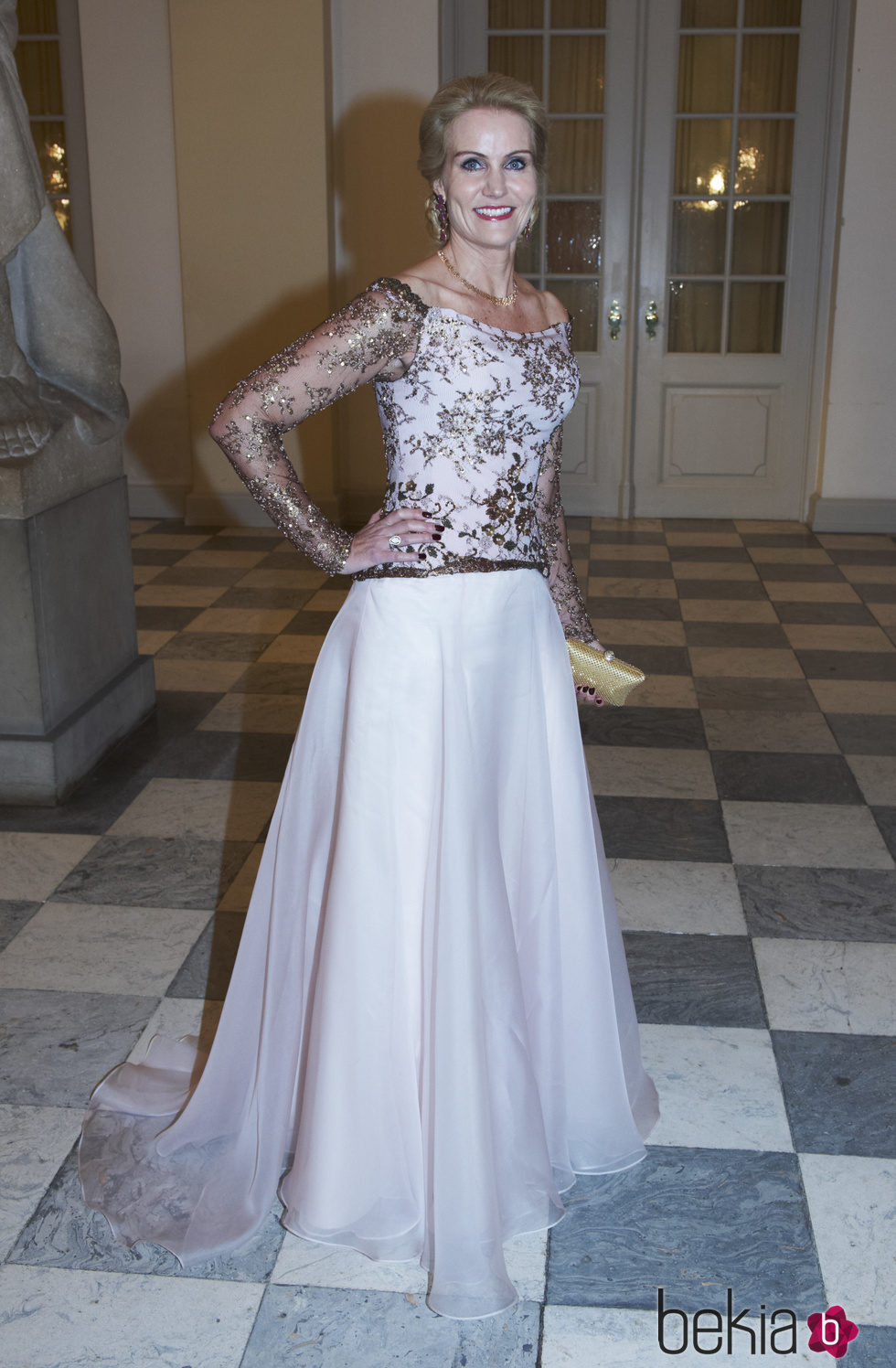 Helle Thorning-Schmidt en el 75 cumpleaños de la Reina Margarita de Dinamarca