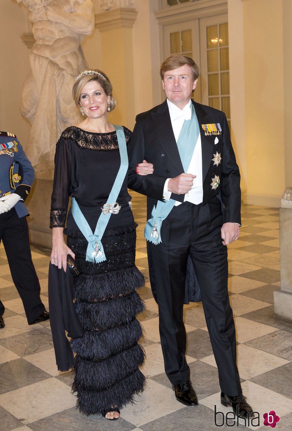 Guillermo Alejandro y Máxima de Holanda en el 75 cumpleaños de Margarita de Dinamarca