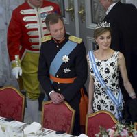 Enrique de Luxemburgo, la Reina Letizia y Felipe de Bélgica en el 75 cumpleaños de Margarita de Dinamarca