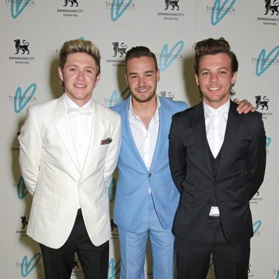 Niall Horan, Liam Payne y Louis Tomlinson en la gala benéfica Great Gatsby Charity Ball 2015