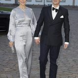 Federico y Mary de Dinamarca en la cena de gala por el 75 cumpleaños de Margarita de Dinamarca