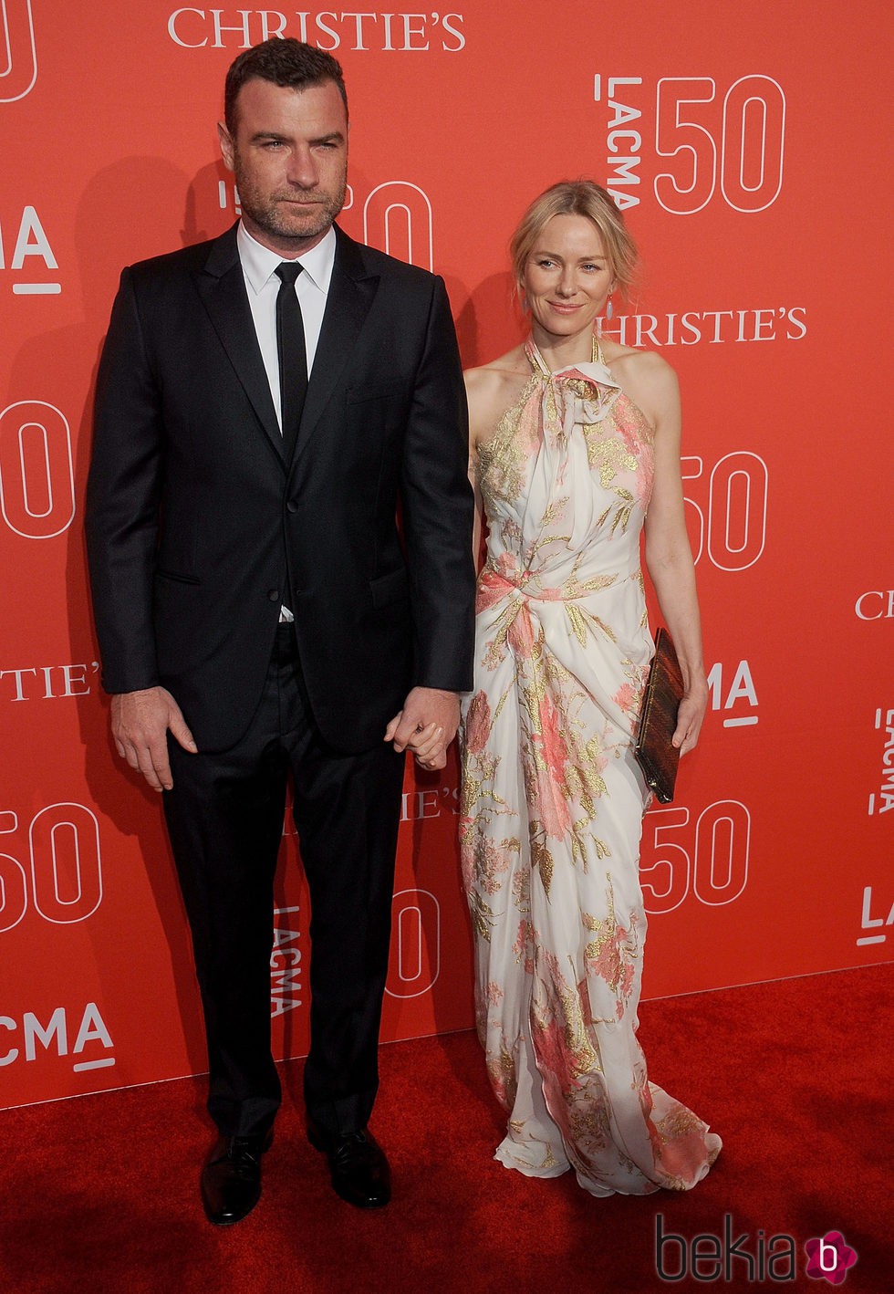 LIev Schreiber y Naomi Watts en la gala del 50 aniversario del LACMA