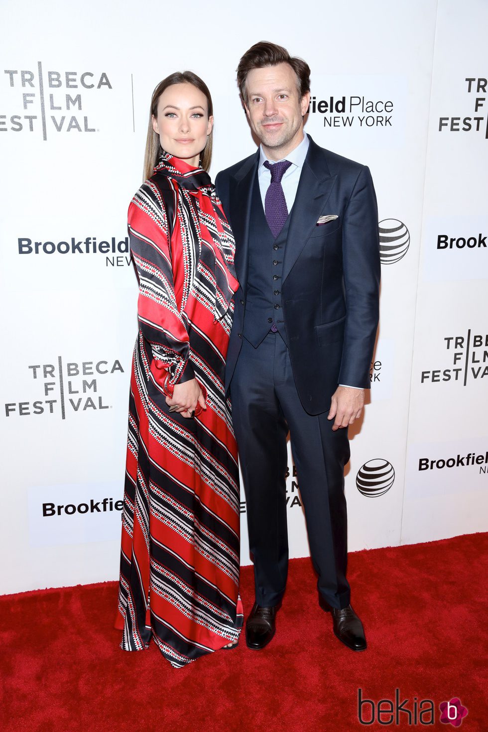 Olivia Wilde y Jason Sudeikis en el Festival de Cine de Tribeca