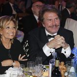 María Teresa Campos y Bigote Arrocet en los Premios Sancho Panza 2015