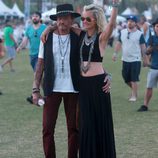 El cantante Johnny Hallyday en el segundo fin de semana del Coachella 2015