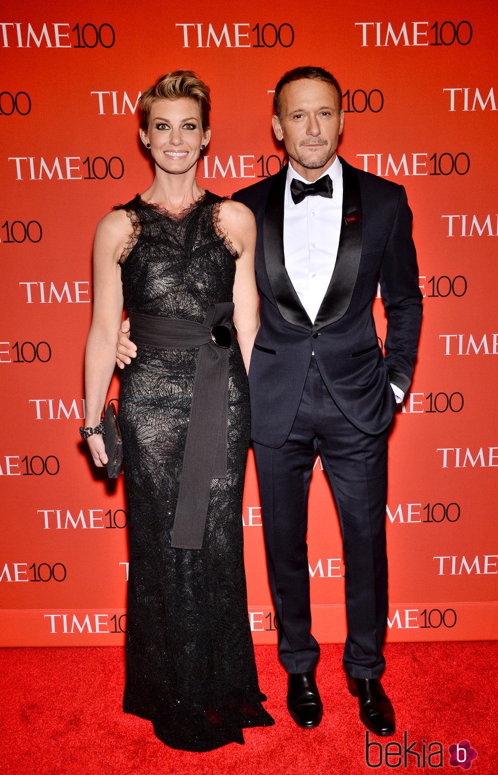 Faith Hill con Tim McGraw en la Gala Time de los 100 más influyentes de 2015