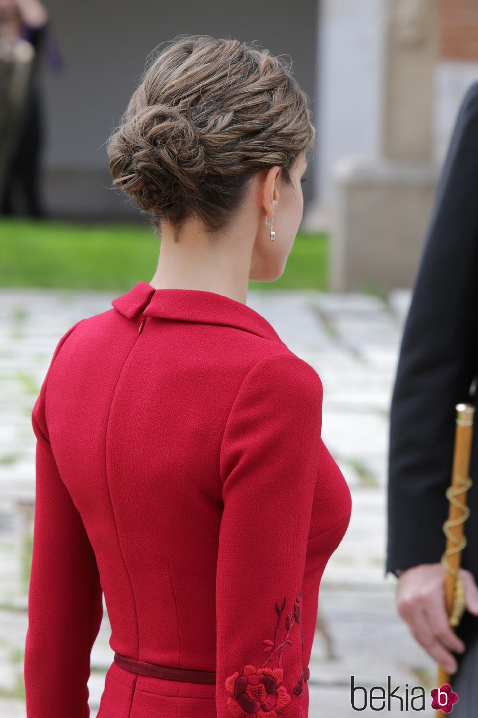 La Reina Letizia con moño en la entrega del Premio Cervantes 2014