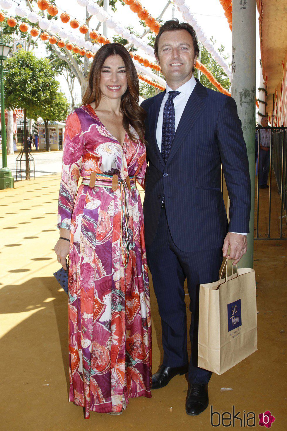 Raquel Revuelta y Raúl Gracia 'El Tato' en la Feria de Abril 2015