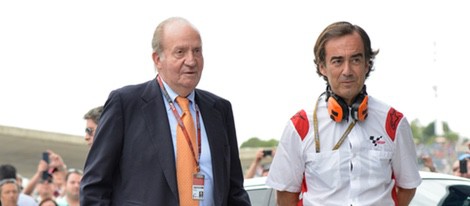 El Rey Juan Carlos en el GP de España de MotoGP en Jerez