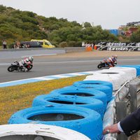 El Rey Juan Carlos viendo la carrera del GP de España de MotoGP en Jerez