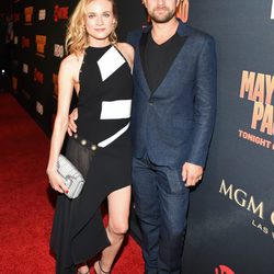 Diane Kruger y Joshua Jackson en el 'Combate del Siglo' en Las Vegas