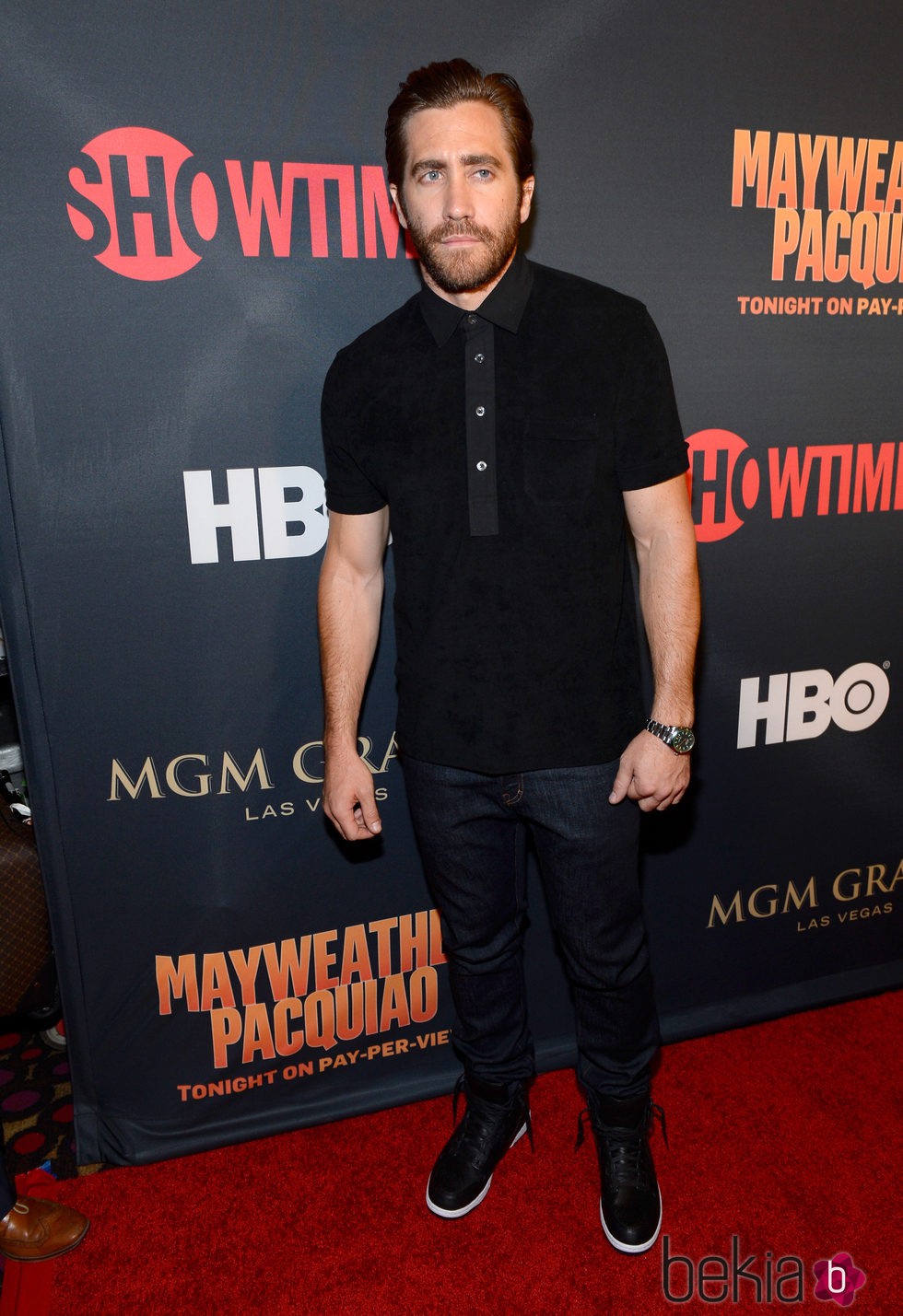 Jake Gyllenhaal en el 'Combate del Siglo' en Las Vegas