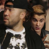 Justin Bieber en el 'Combate del Siglo' en Las Vegas