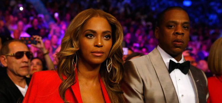 Beyoncé y Jay Z en el 'Combate del Siglo' en Las Vegas