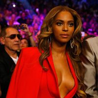 Beyoncé y Jay Z en el 'Combate del Siglo' en Las Vegas