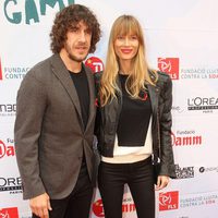 Carles Puyol y Vanesa Lorenzo en la presentación de 'Epidemia: The Game'