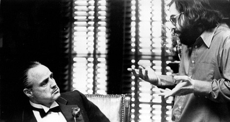 Francis Ford Coppola y Marlon Brando en 'El Padrino'