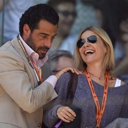 Eugenia Martínez de Irujo se divierte con un amigo en el Open de Madrid 2015