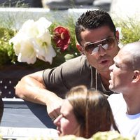 Cristiano Ronaldo y Pepe en el Open de Madrid 2015