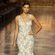 Irina Shayk desfila con un vestido de Pronovias en la Barcelona Bridal Week