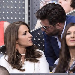 Paula Echevarría y David Bustamante en la final del Madrid Open 2015