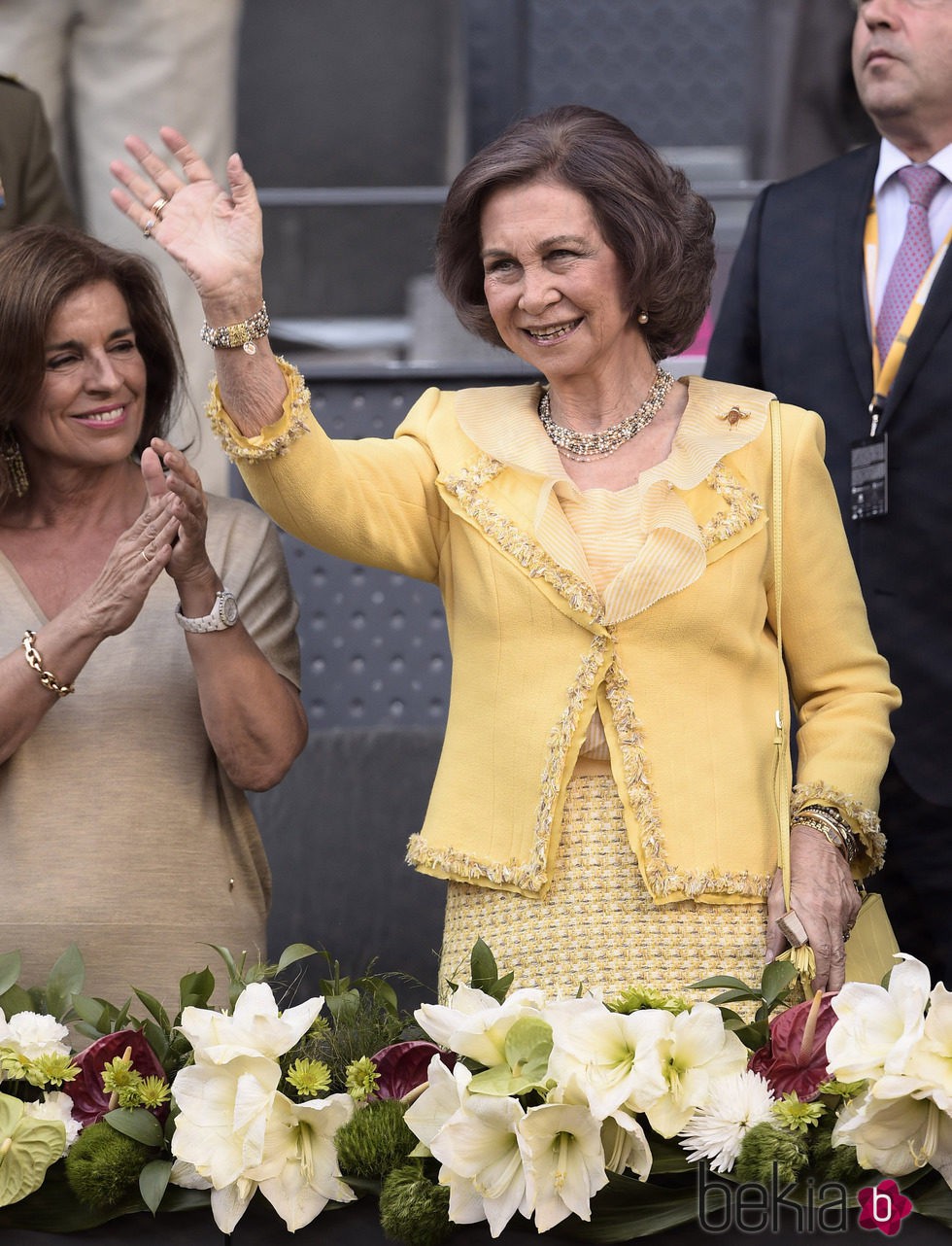 La Reina Sofía en la final de Madrid Open 2015