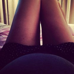 La barriga de Luján Argüelles en su séptimo mes de embarazo