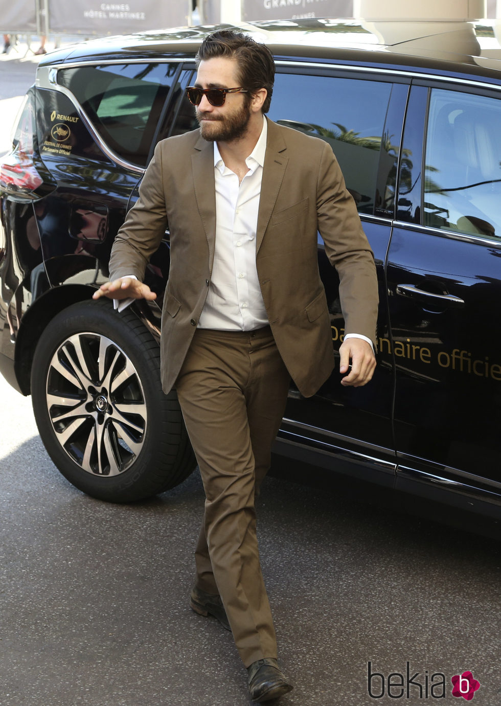 Jake Gyllenhaal a su llegada al Festival de Cannes 2015