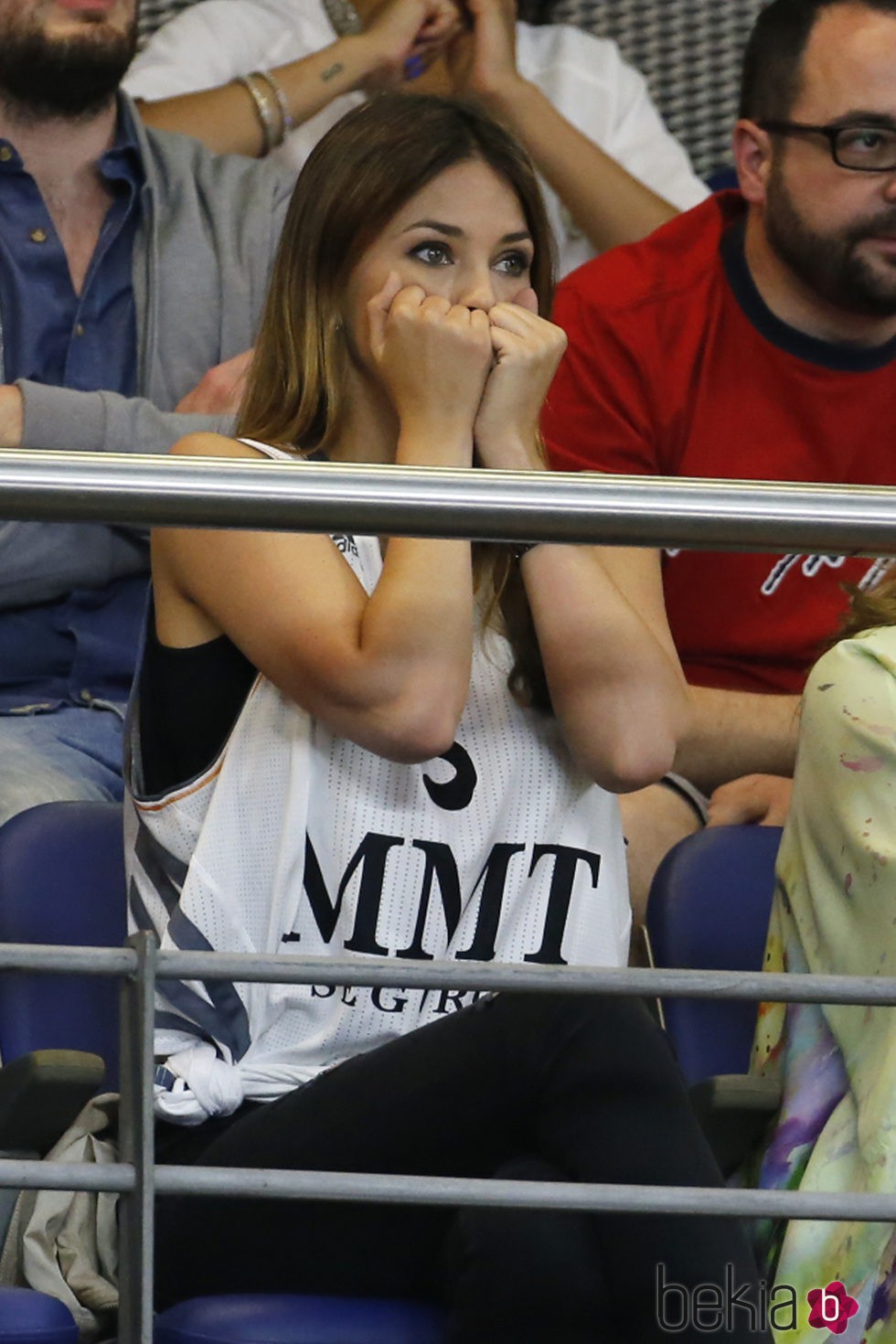 Helen Lindes en tensión durante la final de la Euroliga 2015