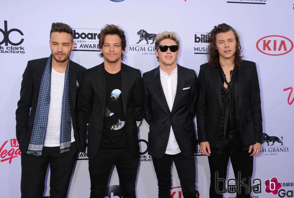 Liam Payne, Louis Tomlinson, Niall Horan y Harry Styles en los Billboard Music Awards 2015