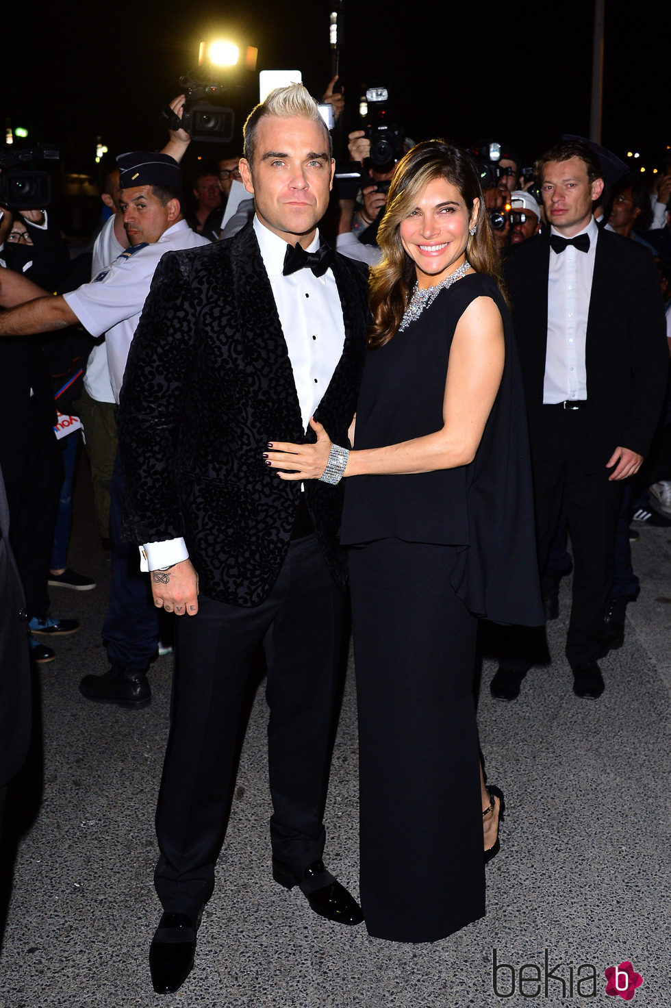 Robbie Williams y Ayda Field en la fiesta Chopard ofrecida por el Festival de Cannes 2015