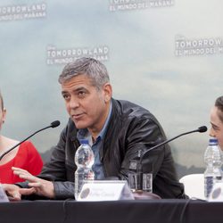Los actores de 'Tomorrowland: El mundo del mañana' presentan su película en Valencia