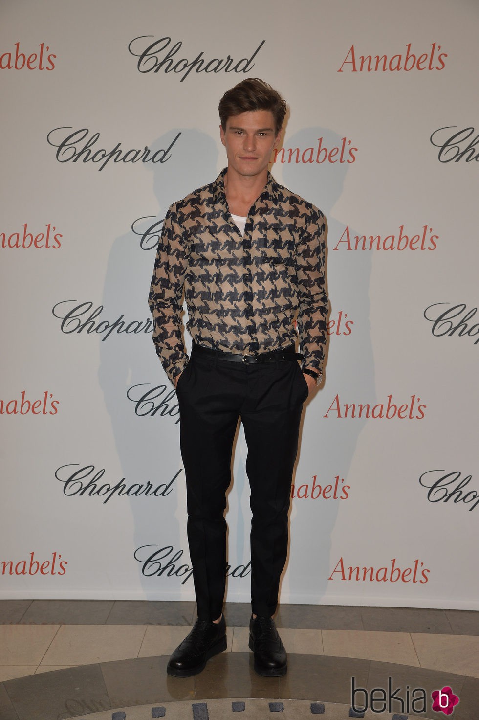 Oliver Cheshire en la fiesta Chopard Annabel's del Festival de Cannes 2015
