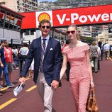 Pierre Casiraghi y Beatrice Borromeo en el GP de Mónaco 2015