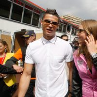 Cara Delevingne y Cristiano Ronaldo en el GP de Mónaco 2015
