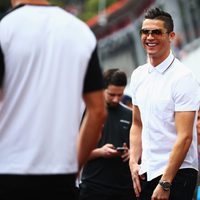 Cristiano Ronaldo en el GP de Mónaco 2015