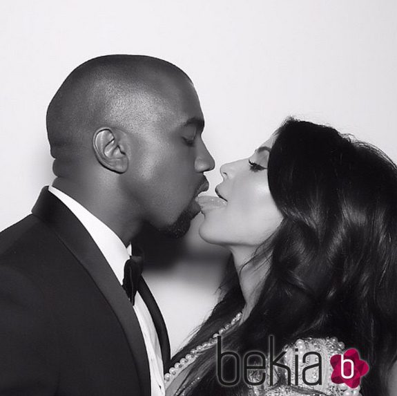 Foto de boda de Kim Kardashian y Kanye West