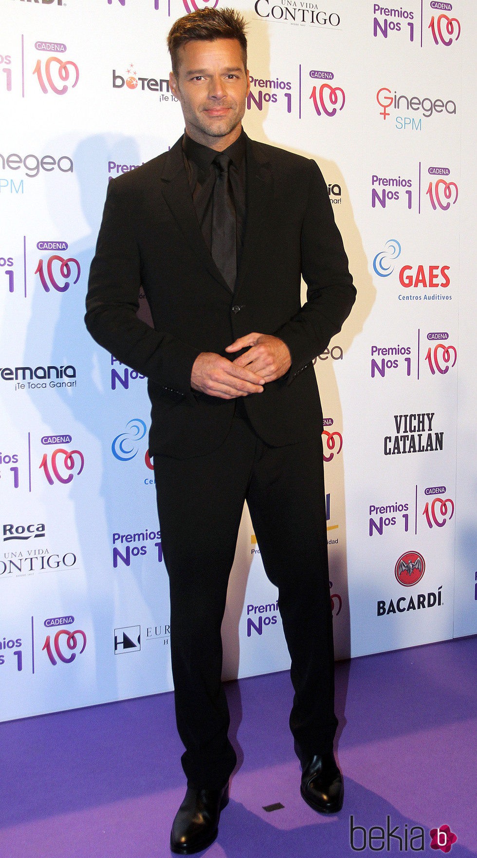 Ricky Martin en la entrega de los Premios Nos 1 de Cadena 100