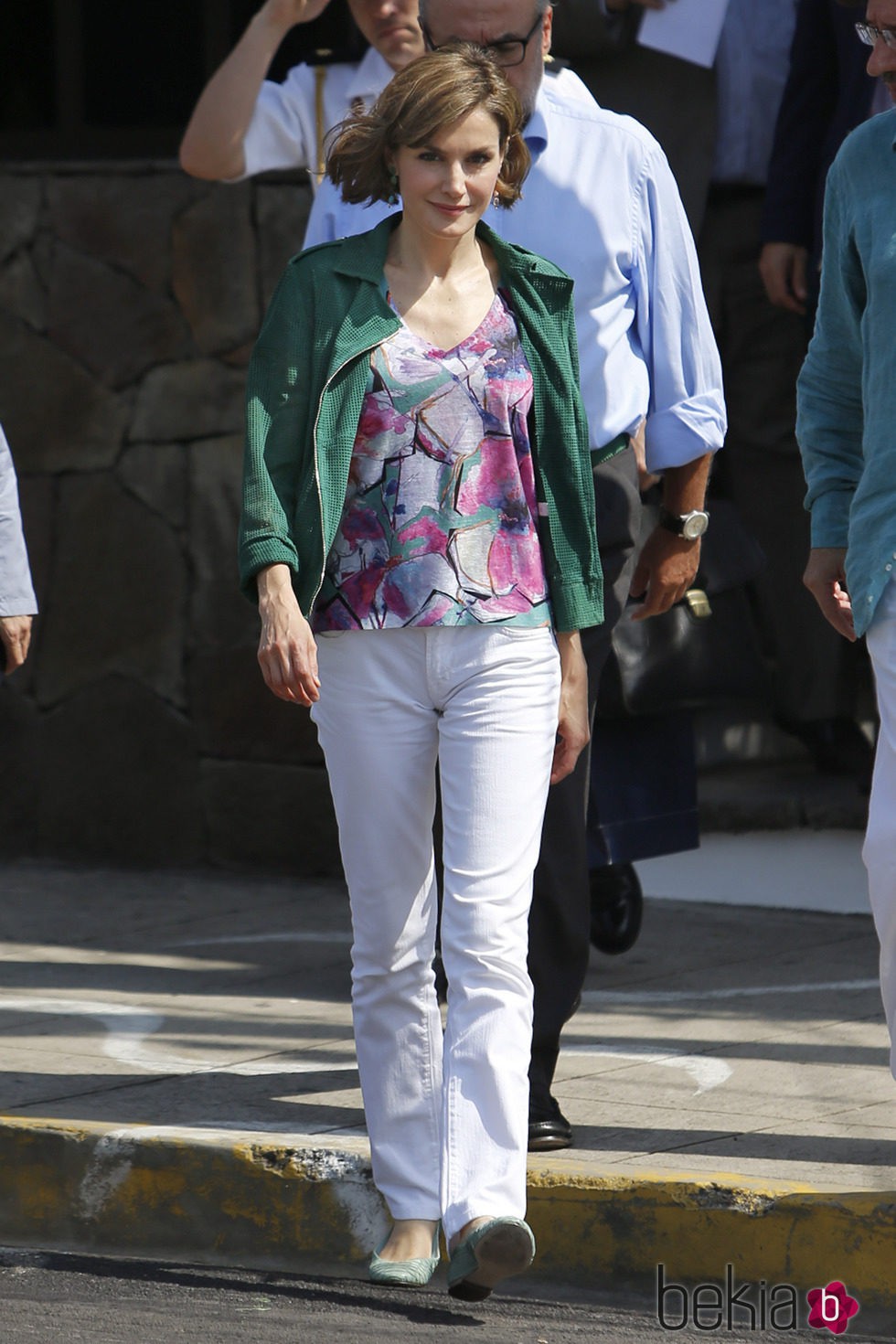 La Reina Letizia en su visita a la Casa Tomada de El Salvador