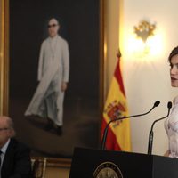 La Reina Letizia ofreciendo su discurso de despedida en El Salvador