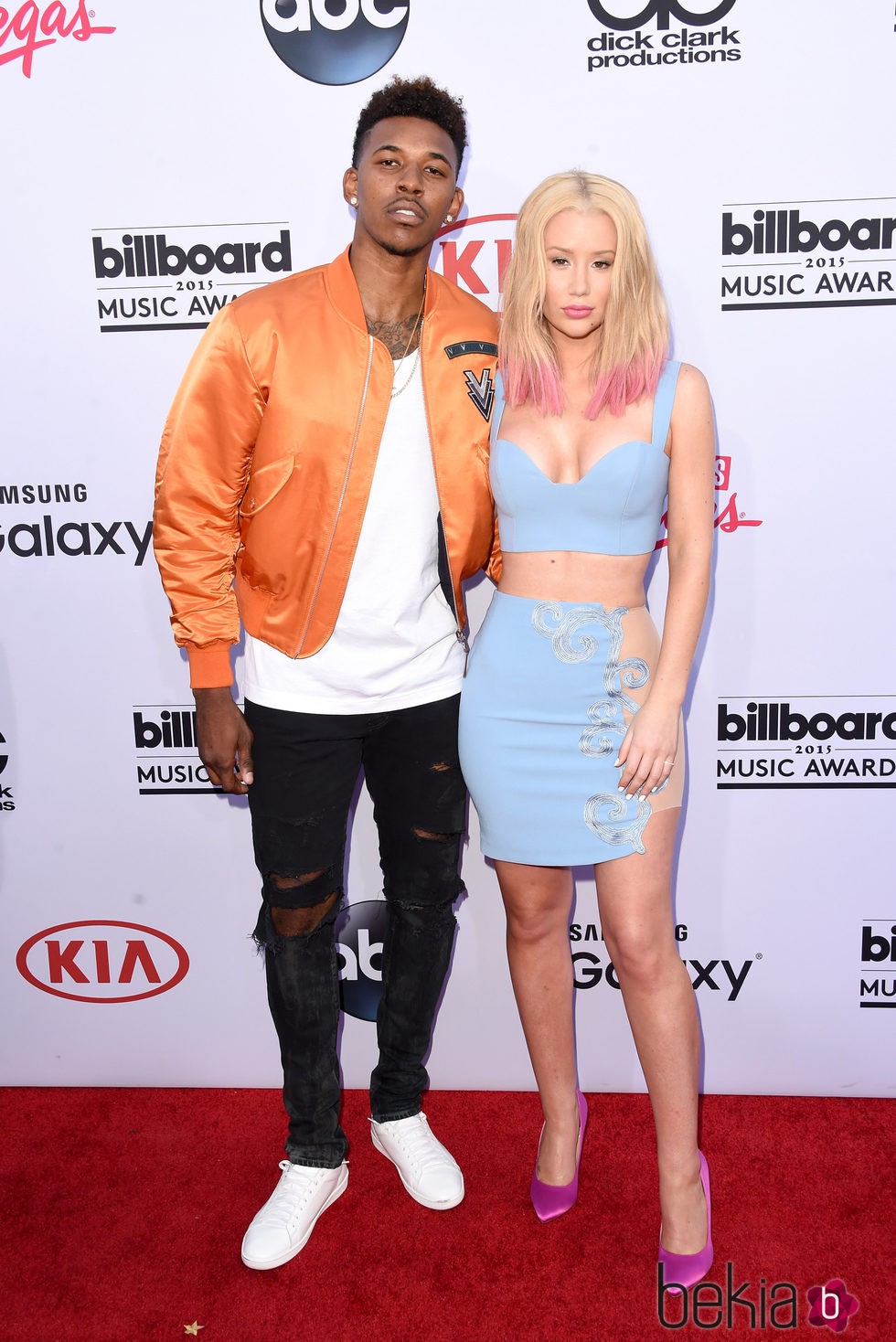 Iggy Azalea y Nick Young en los Billboard Music Awards 2015