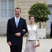 Los Reyes Felipe y Letizia en el Elíseo en su Viaje de Estado a Francia